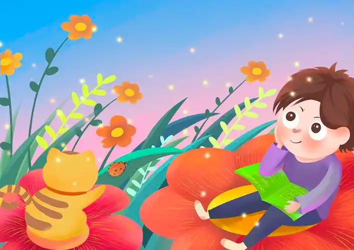 儿童插画(一个小朋友的成长历程)