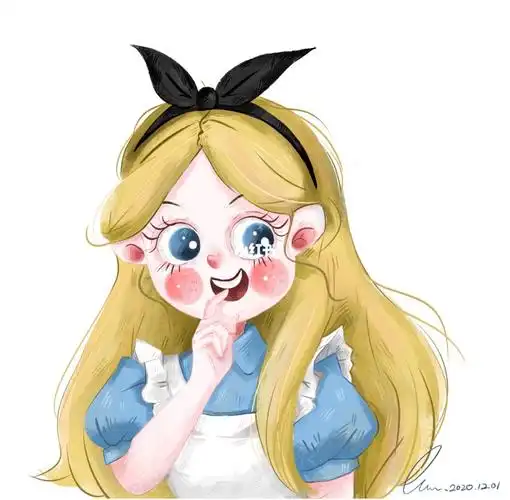 迪士尼公主头像之爱丽丝