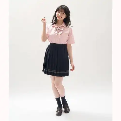 学生女生短袖立领校服制服高中生包邮日本百搭衬衫