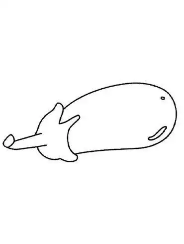 烤茄子简笔画