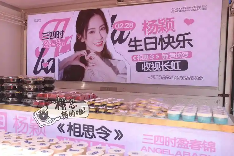 粉丝应援杨颖!生日快乐98