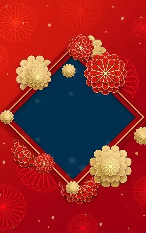 新年春节海报背景_素材cnn