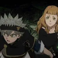 黑色四叶草阿斯塔帅气头像点击鼠标右键下载