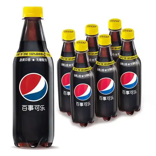 500ml树莓青柠口味碳酸饮料汽水零度可乐百事可乐无糖树莓味500ml4瓶