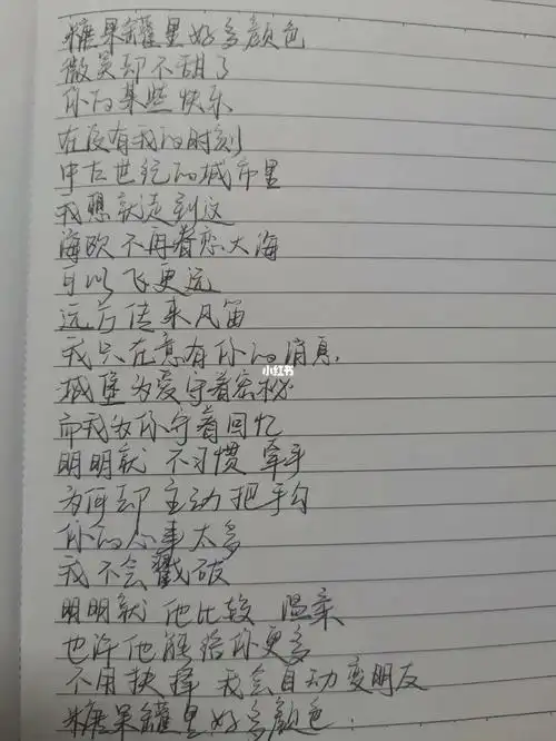 歌词摘抄明明就