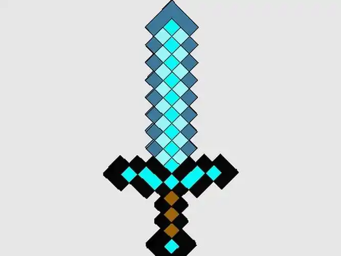 我的世界 钻石剑_作品天地_3d one官网www.i3done.com