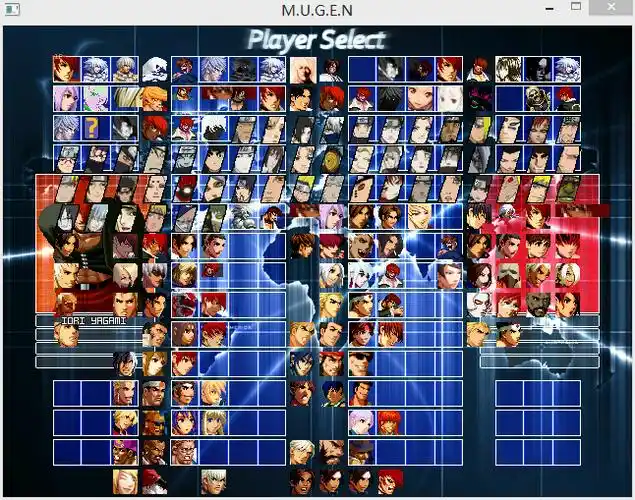 我拳皇mugen里的人物都乱了,不整齐.