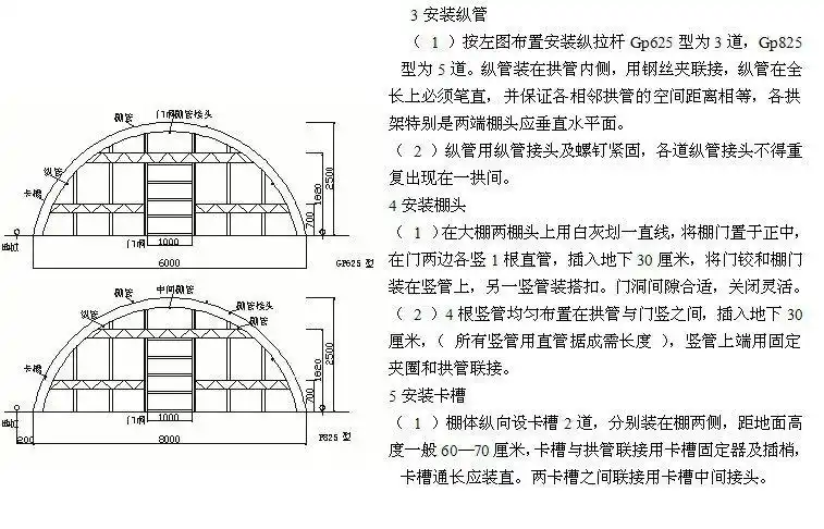 大棚安装不准确,不仅影响大棚美观,更重要的是影响棚棚体抗风雪能力