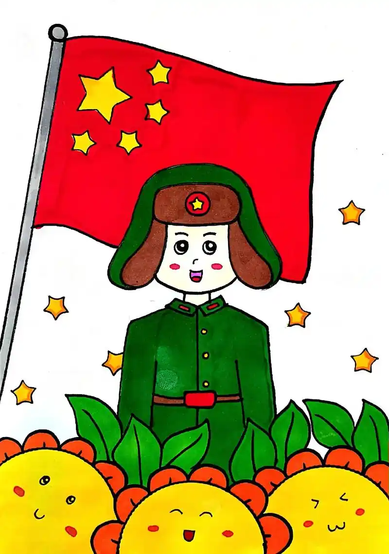 学习雷锋好榜样,忠于革命忠于党,雷锋简笔画 #学习雷锋好榜样 - 抖音