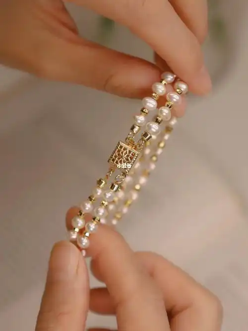 0基础手残党都可以学会的法式温柔珍珠手链