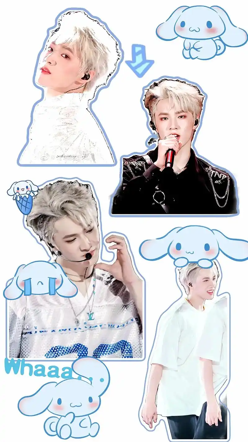 刘耀文拼图壁纸987878.#努力去见他 - 抖音