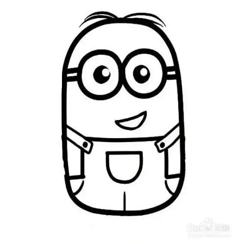 卡通形象简笔画小黄人