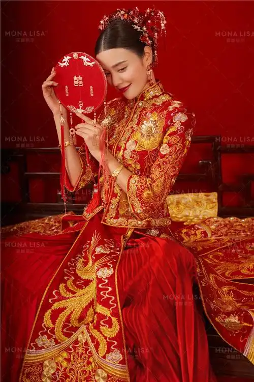 古装红色秀禾服系列-婚纱照案例-全民榜单