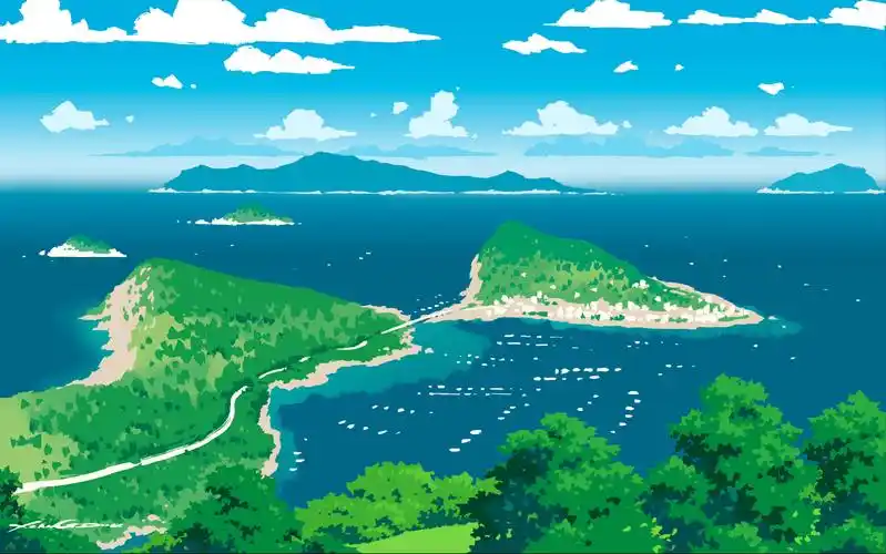 活动  【橡豆ipad风景绘画过程】画一个海岛