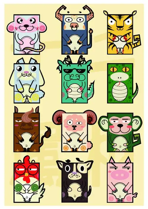 十二生肖|插画|创作习作|大力jj - 原创作品 - 站酷 (zcool)