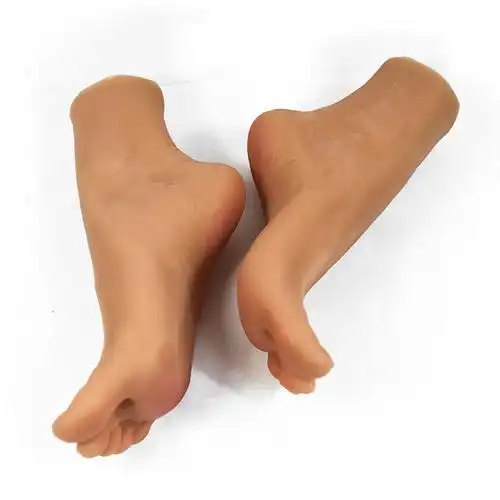 仿真足模真人模特道具模型硅胶倒模女脚模袜子道具丝袜拍照3713