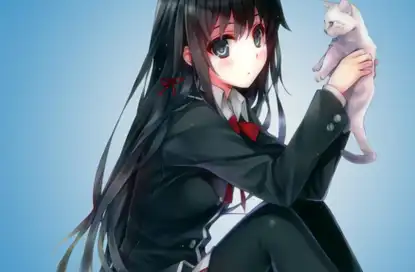 十二星座代表的二次元黑长直女生,射手座最美,完全是一代女神!