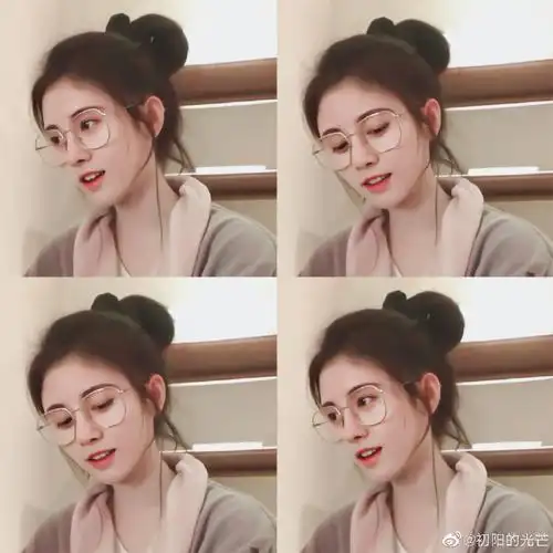 鞠婧祎#那些被眼镜封印住的颜值,鞠婧祎戴眼镜也太撩了吧,哈哈啊.