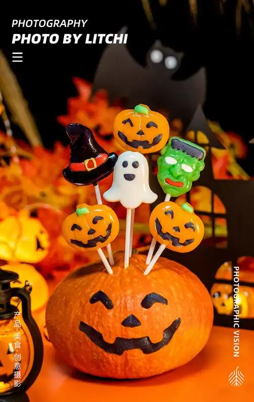 万圣节糖果圣诞节糖果主题拍摄