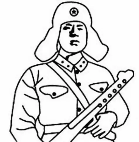 雷锋枪的简笔画