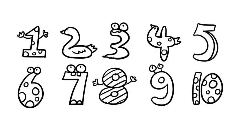 用数字画画大全图片 数字动物简笔画-图片大观-奇异网