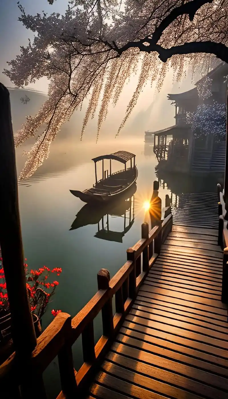 烟雨江南,梦里水乡让我心醉.#烟雨江南梦里水乡 #唯美意境# - 抖音