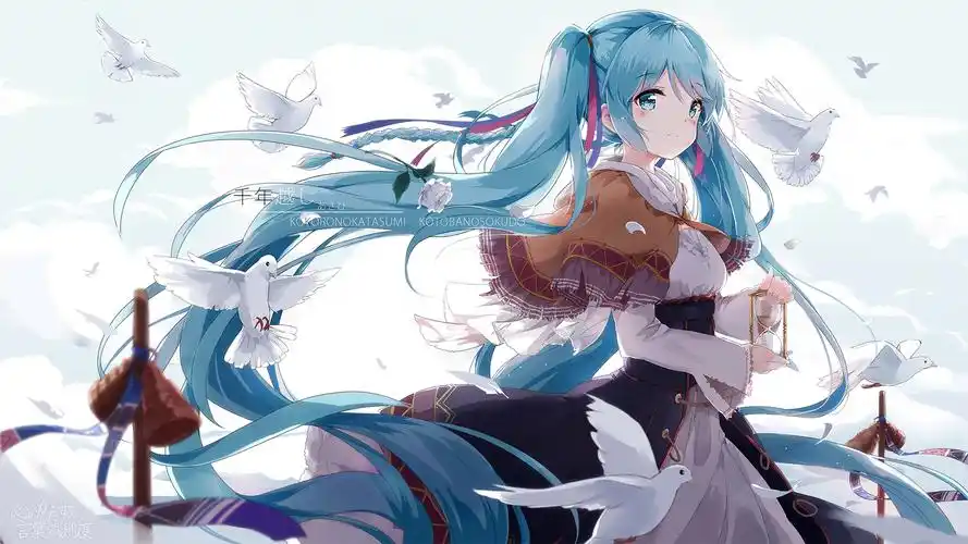 初音的千年越壁纸