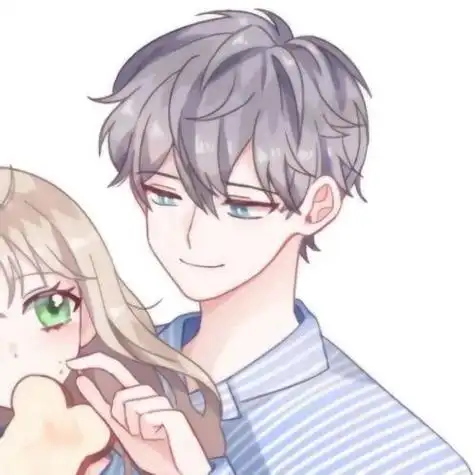 高冷动漫情侣头像图片