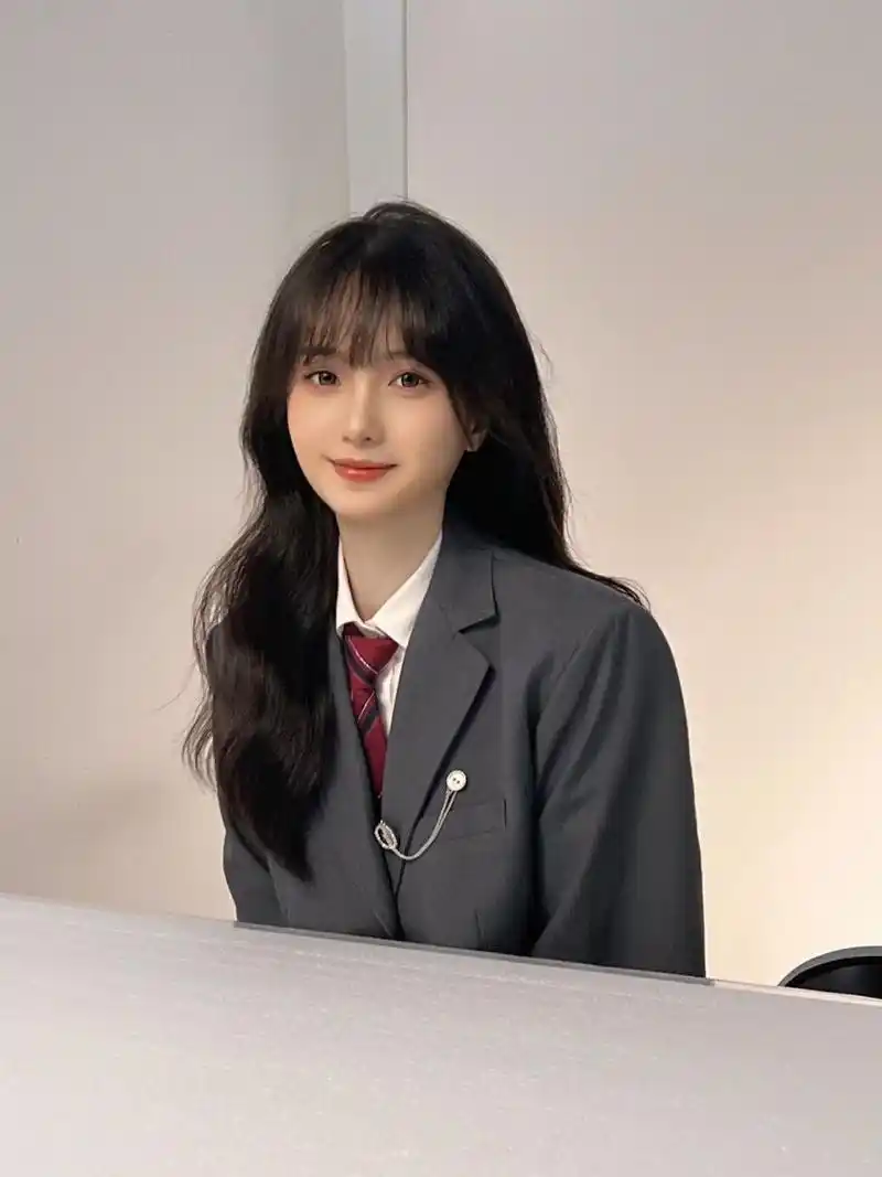 海马体|学院风证件照95 假装是女高中生～ 以前拍的证件照是灰头发