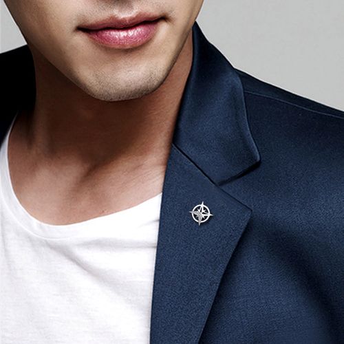 简约男士胸针西装领针高档胸花扣针时尚衬衫胸针