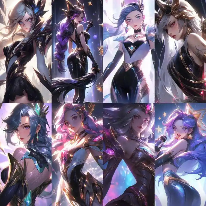 英雄联盟  卡莎全皮肤壁纸分享.看得出是哪些皮肤吗 #lol - 抖音