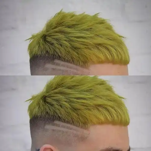 男生盖盖头镂空两侧发型图片刻痕更帅