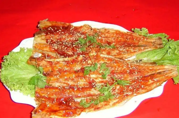 美食教学:辣烤明太鱼,东莱海鲜葱饼