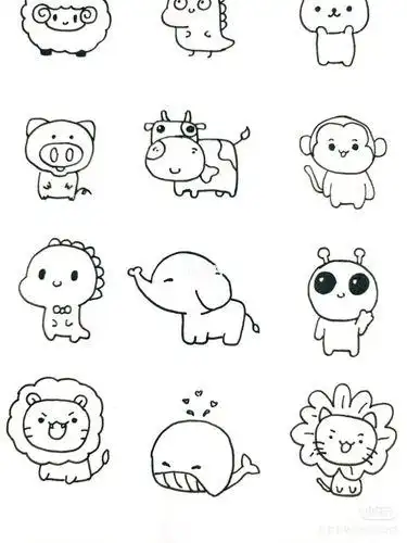 动物简笔画大全 小仓鼠简笔画图片大全动物简笔画小动物简笔画大全