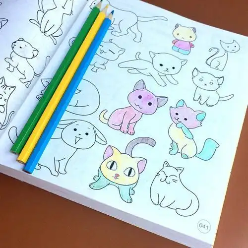 儿童简笔画 3-4-5-6-7岁宝宝学画本绘画册幼儿园小孩涂色画画书