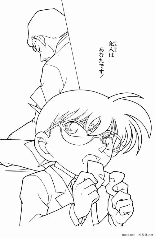 绘画技能分享|线稿分享第85期——《名侦探柯南》原画集