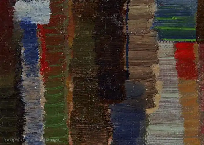 颜料肌理-各种肌理效果的红黄色油画布纹背景图片设计