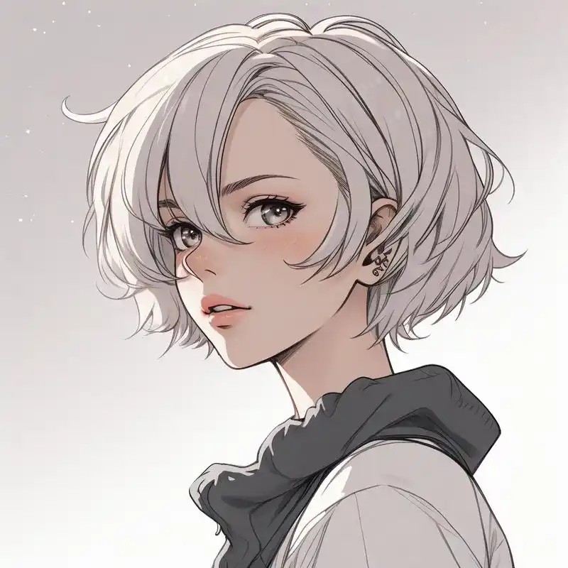 96动漫女生头像线稿精选 今天给大家带来一组超美的动漫女生头像