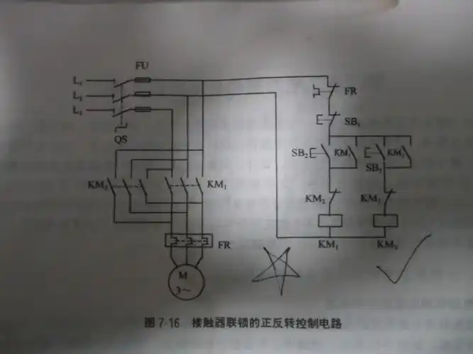 电动机正反转控制接触器怎么接线?