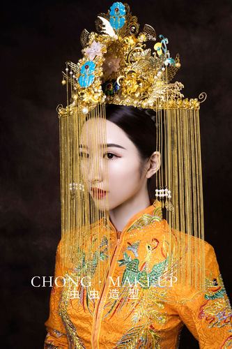 新款中式婚礼结婚仪式大凤凤冠古装新娘进场发饰