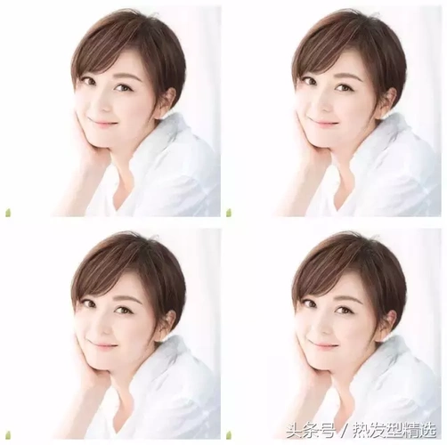 中分自然短发,简约清新又修脸,脸圆脸小妹子都适用