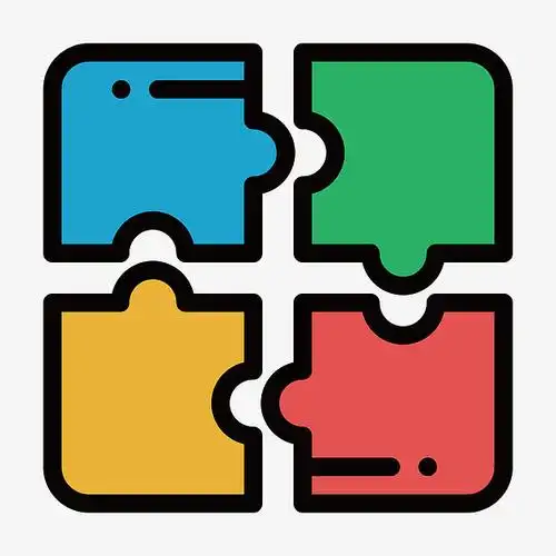 扁平化拼图png下载免抠素材免费下载_觅元素51yuansu.com