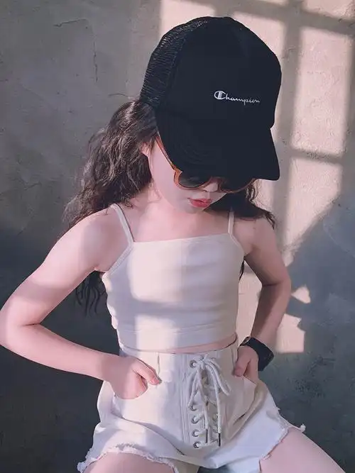 夏季儿童吊带女童内搭吊带贴身小背心棉感胸衣百搭少女吊带亲子款