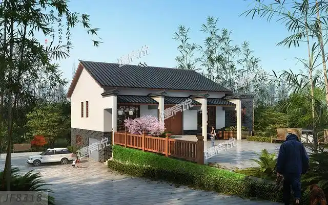 农村建房就要带个院子,盖栋漂亮别墅回乡养老