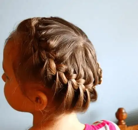 适合给短发儿童扎的发型