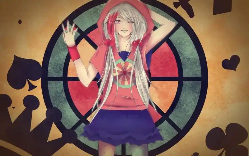 人物画指甲长发动漫漫画动漫女孩paintednailslonghairmangaanime