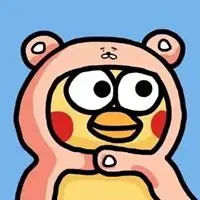 小黄鸡头像高清图片 呆萌可爱小黄鸡头像