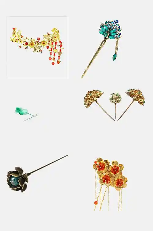 精致古风配饰发簪免抠素材