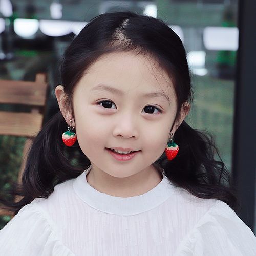 女儿童耳夹韩国可调节无耳洞防痛耳环可爱小女孩宝宝百搭水晶耳钉