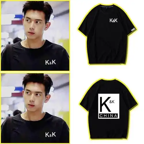 亲爱的热爱的李现同款kk战队俱乐部队服韩商言短袖t恤衣服潮流男